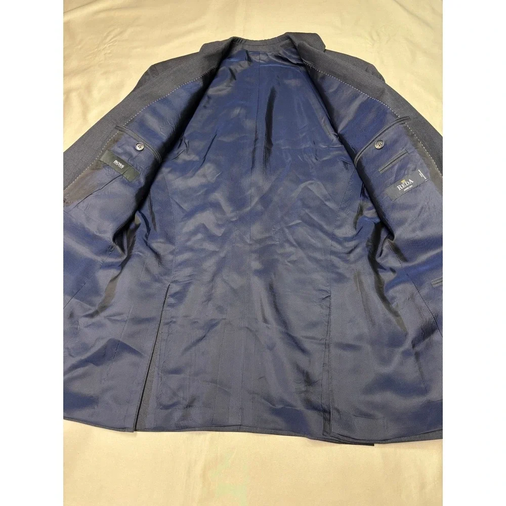 Hugo Boss x Reda Pasolini Movie Suit Jacket Mens 36R Navy‎ Super 110s Wool
